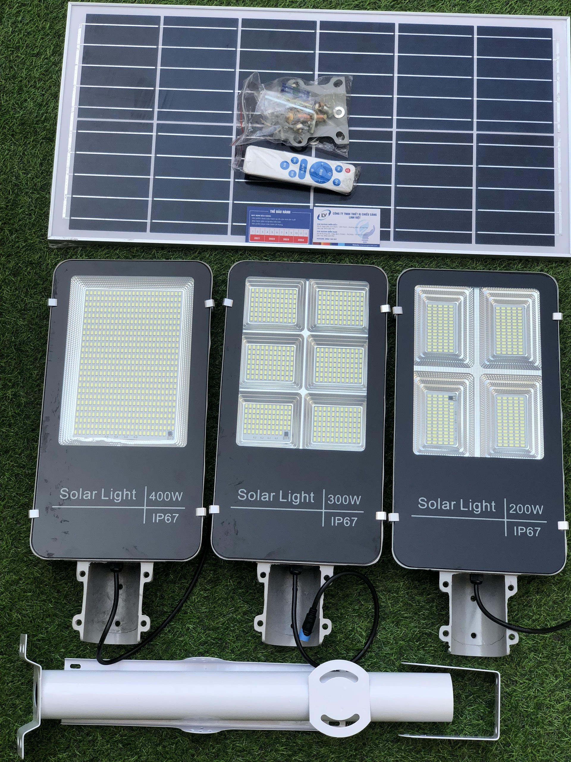 Bộ đèn led chiếu sáng đường năng lượng mặt trời Solar (100W)