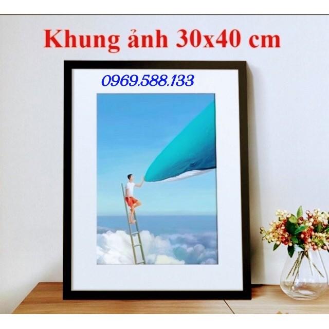 Khung ảnh A3 kích thước 30x40cm, mặt khung bằng mica&gt;&gt;