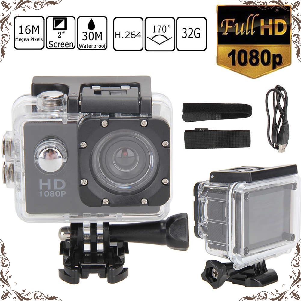 Camera hành động Full HD 1080p Máy ảnh thể thao chống nước dưới nước