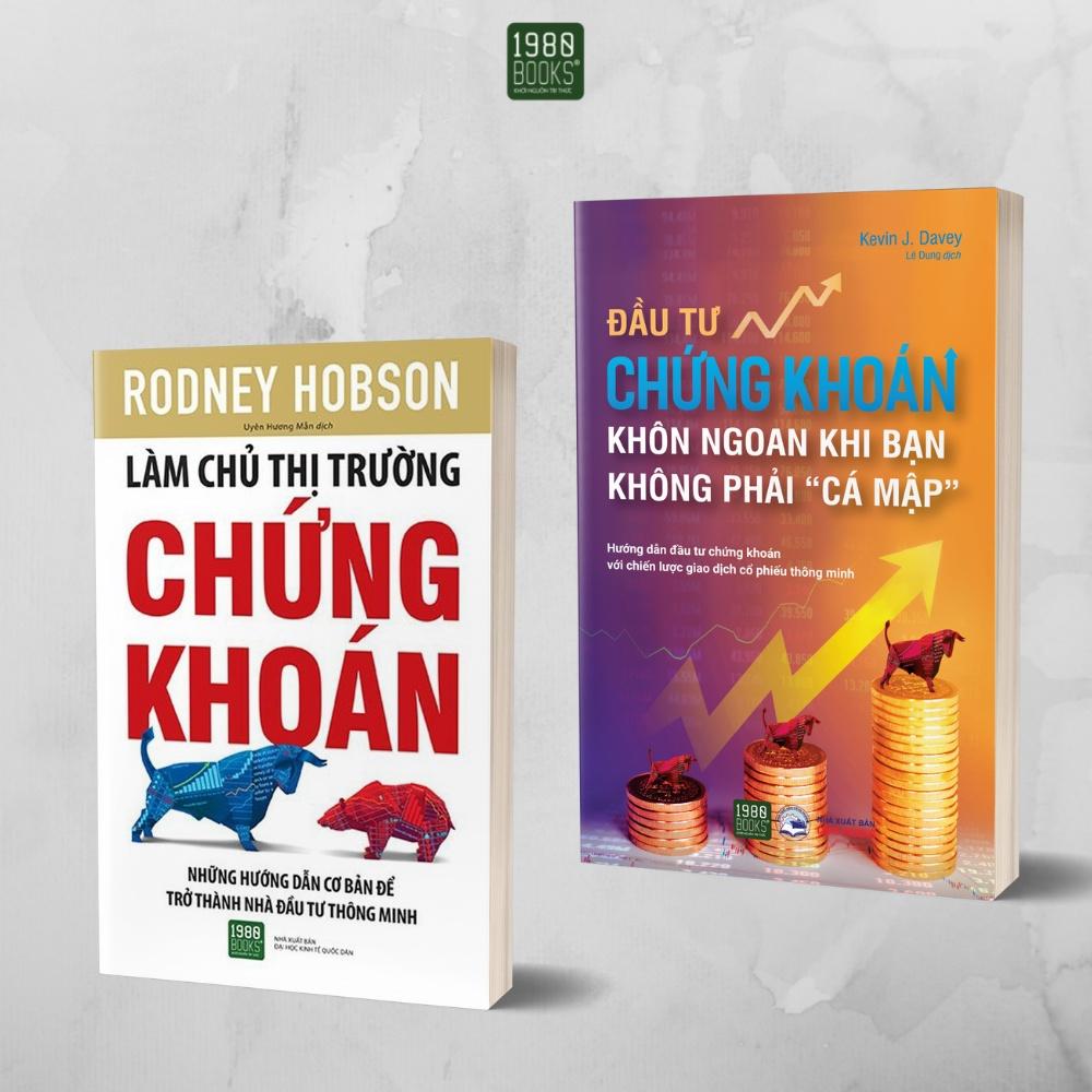 Sách Combo 2 cuốn Làm chủ thị trường chứng khoán + Đầu tư chứng khoán khôn ngoan khi bạn không phải &quot;Cá mập&quot;