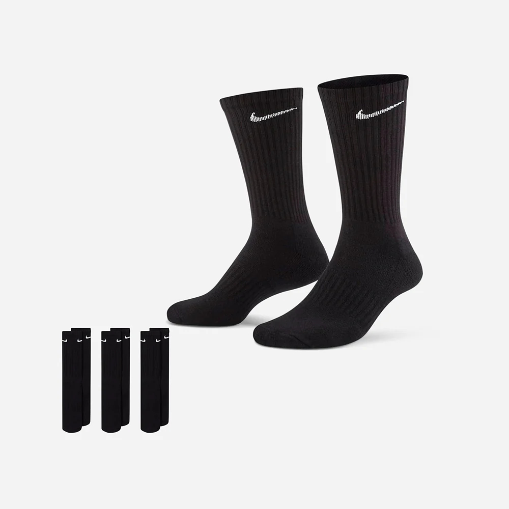 Vớ thể thao unisex NIKE U NK EVERYDAY CSH CRW 3PR 132