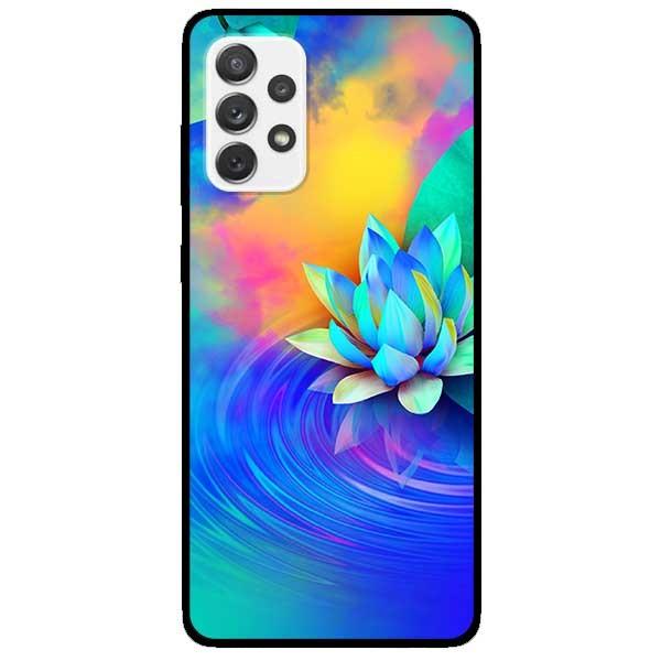 Ốp lưng dành cho Samsung Galaxy A32 - A52 - A72 - mẫu Sen Xanh Vàng