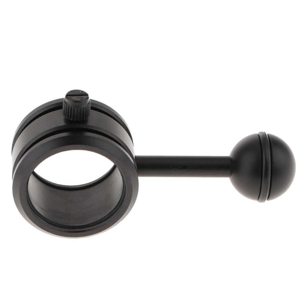 Ball Mount Multifunction Clamp for Diving Underwater Photography Torch Black