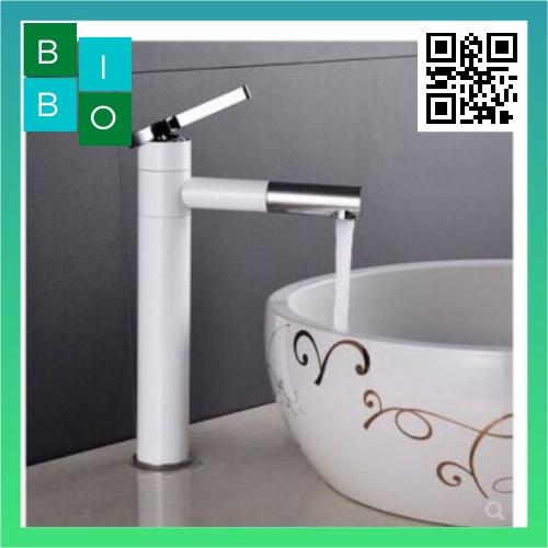 Vòi Lavabo NÓNG LẠNH TĨNH ĐIỆN TRẮNG ĐEN
