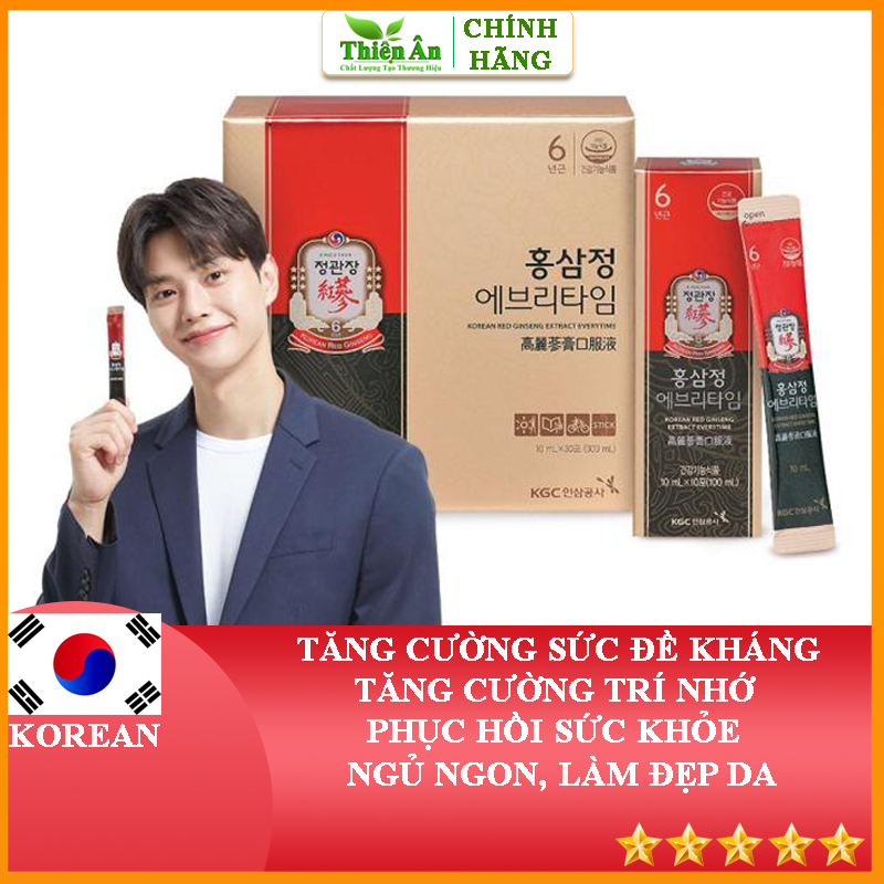 Tinh Chất Hồng Sâm Pha Sẵn KGC Cheong Kwan Jang Everytime Original (10ml x 30 gói)