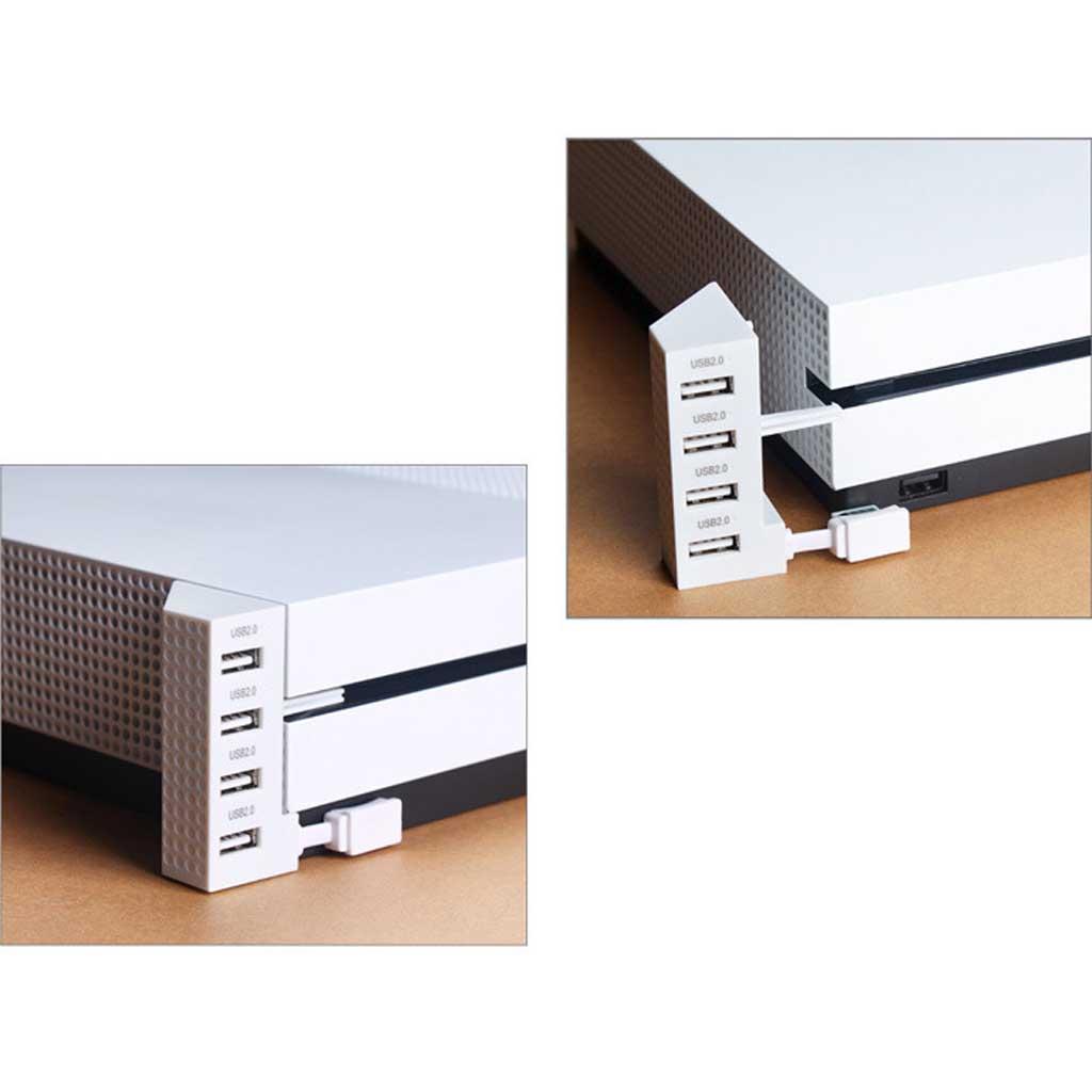 4 Port USB Extender Splitter Adapter Converter HUB for One Slim Console