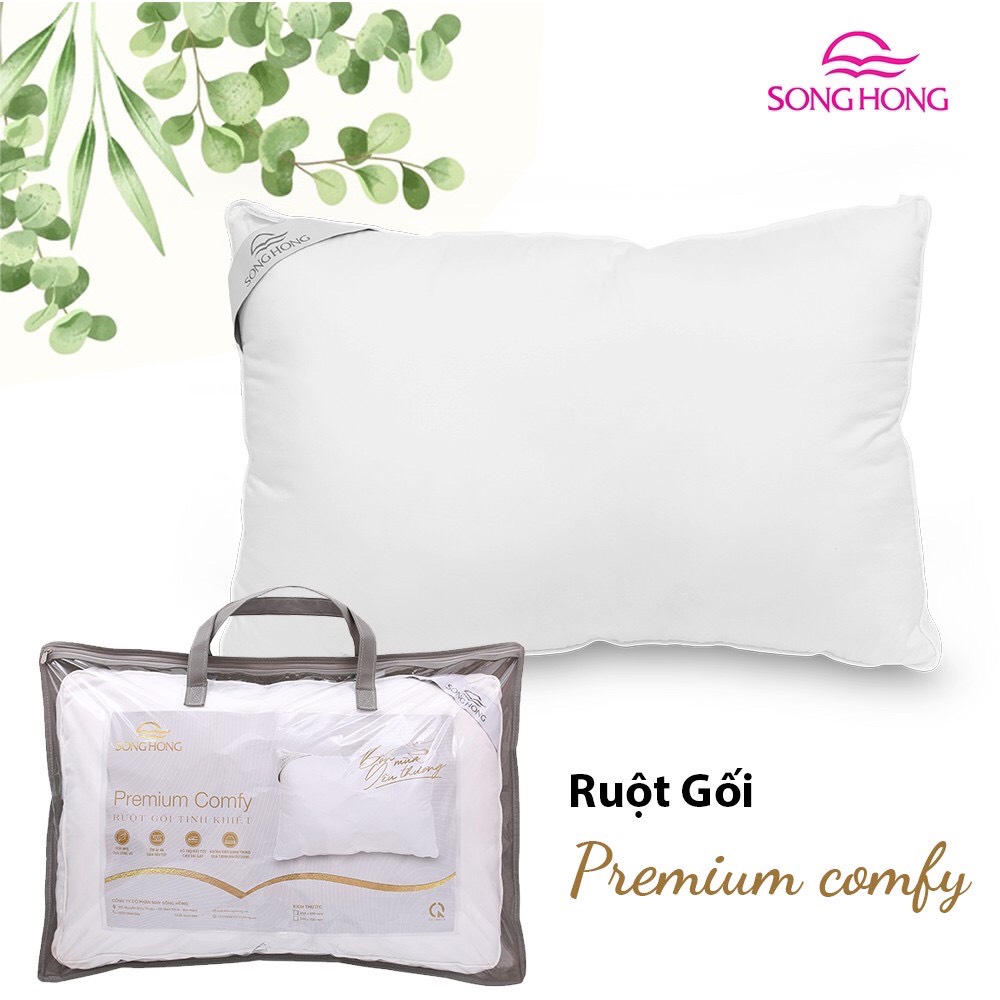 Ruột gối đơn cao cấp Sông Hồng Premium comfy 45cmx65cm