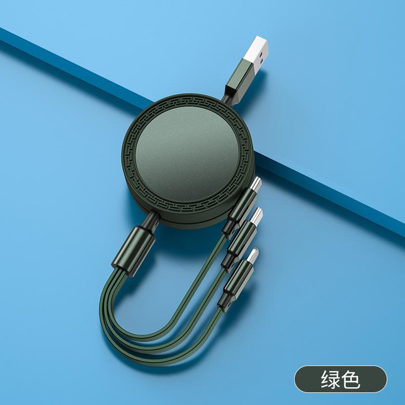 Cáp dữ liệu có thể thu vào một đến ba giá thấp nhất, cáp sạc nhanh điện thoại di động ba trong một đa chức năng có thể được tùy chỉnh logo bán hàng trực tiếp