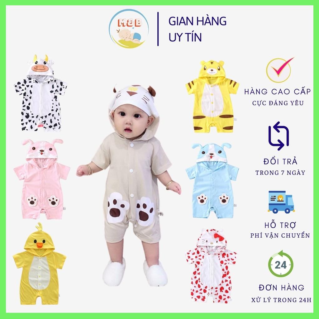 Body thú bodysuit cho bé bộ body đùi cho bé gái trai sơ sinh Cực Yêu hàng Quảng Châu mát mịn cao cấp từ 5-13kg - BDC14