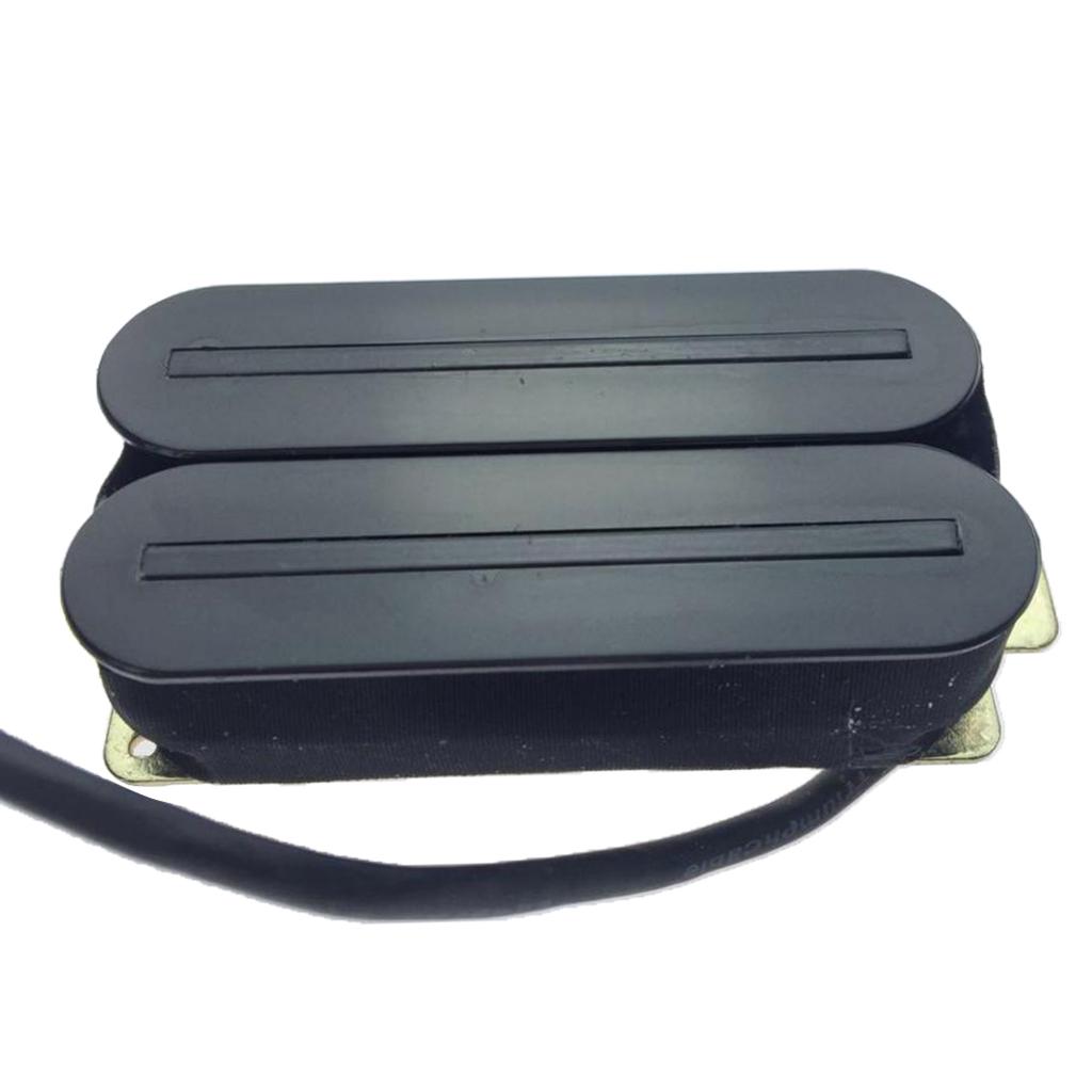 Sunnimix Có Dây Đàn Guitar Điện Humbucker Đường Sắt Đôi Bán Tải 80X32X15 Mm, Màu Đen