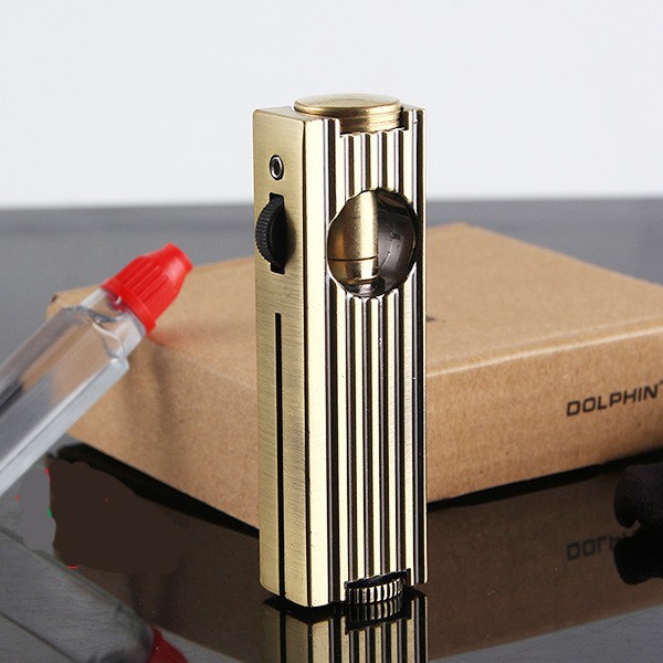 Vỏ Hột Quẹt Bật Lửa xăng đá Dolphin HY669, Thiết kế độc đáo mới lạ - Dùng Xăng Bấc Đá cao cấp