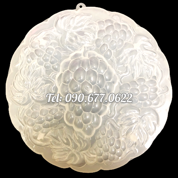 Khuôn rau câu sinh nhật, cưới hỏi chùm nho – Khuôn hình tròn loại 20 cm - Mã số 1416