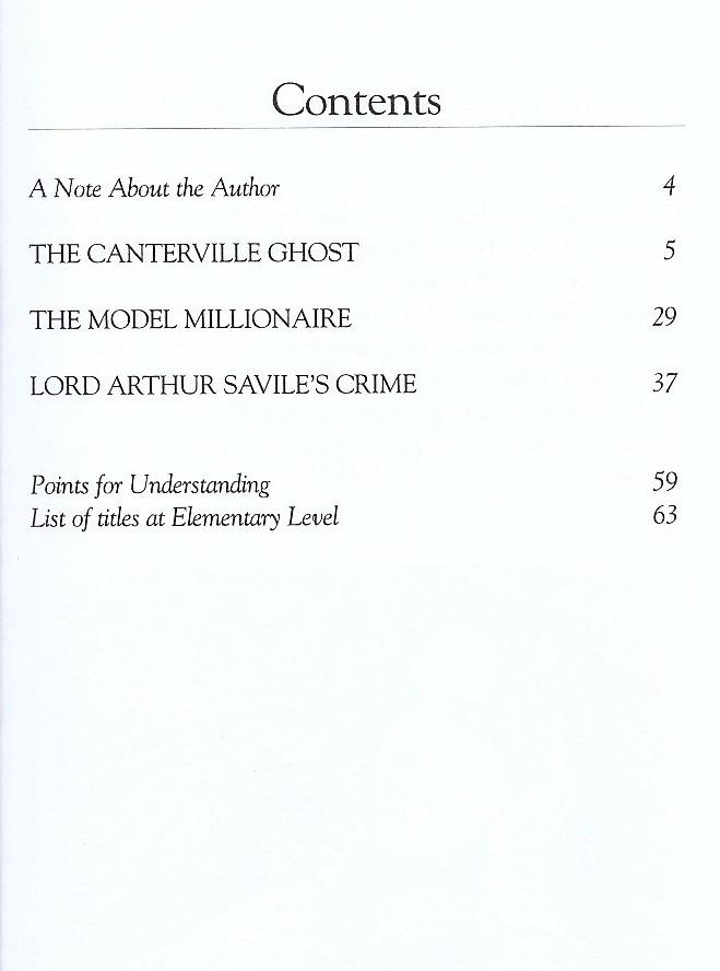 Canterville Ghost and Other Stories ,The