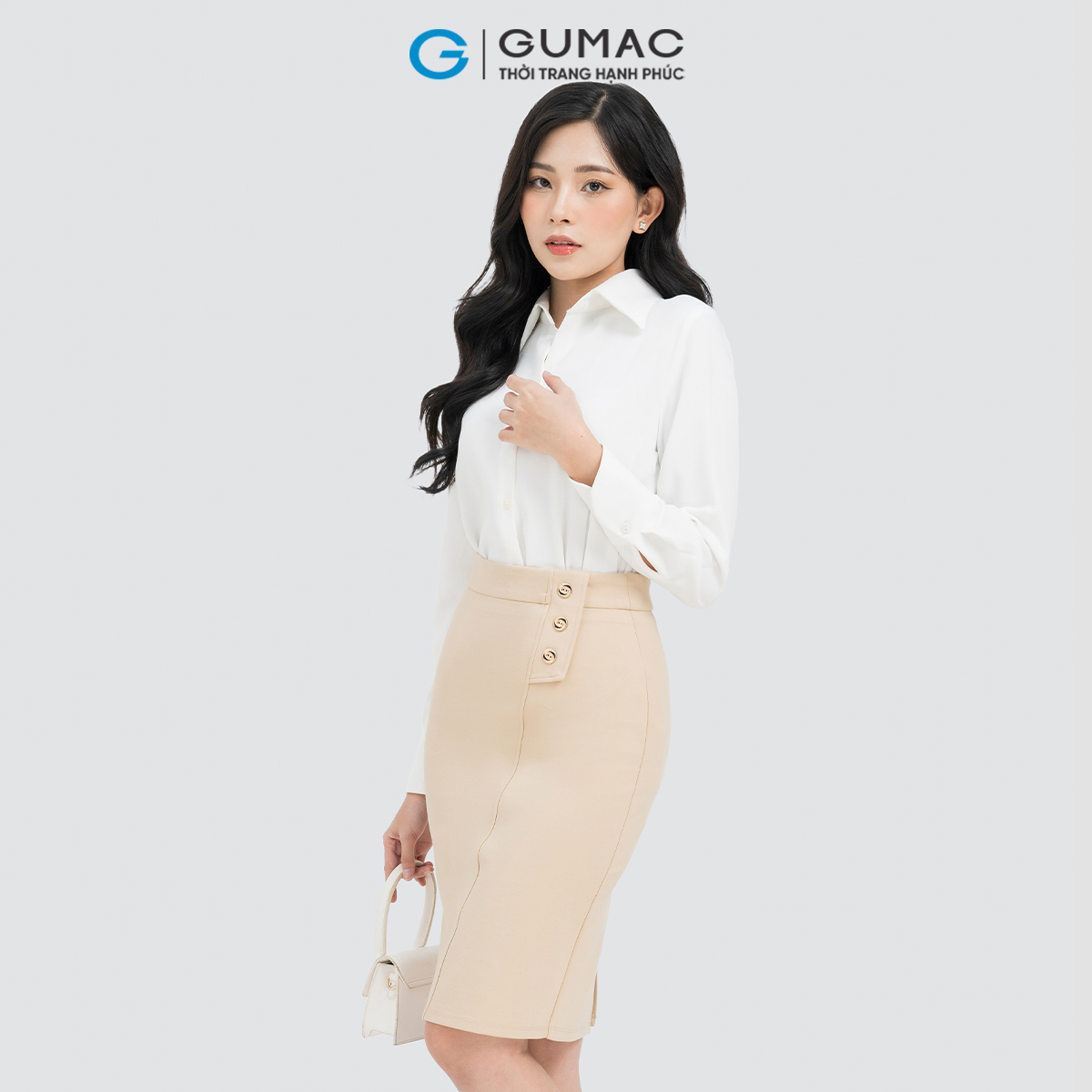 Áo sơ mi đô kiểu GUMAC AD04032