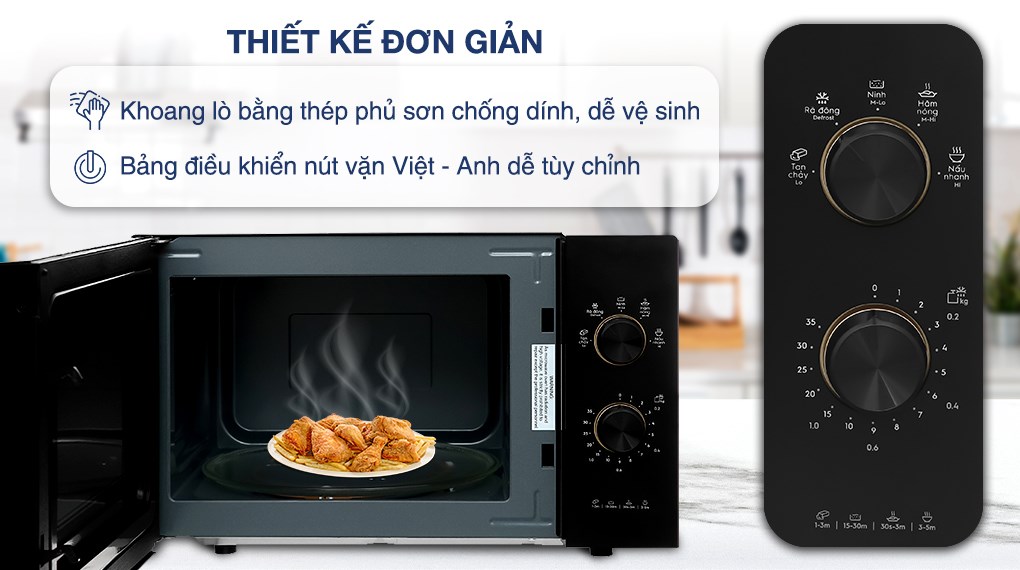 Lò vi sóng Electrolux 23 lít EMM23K22B - Hàng chính hãng