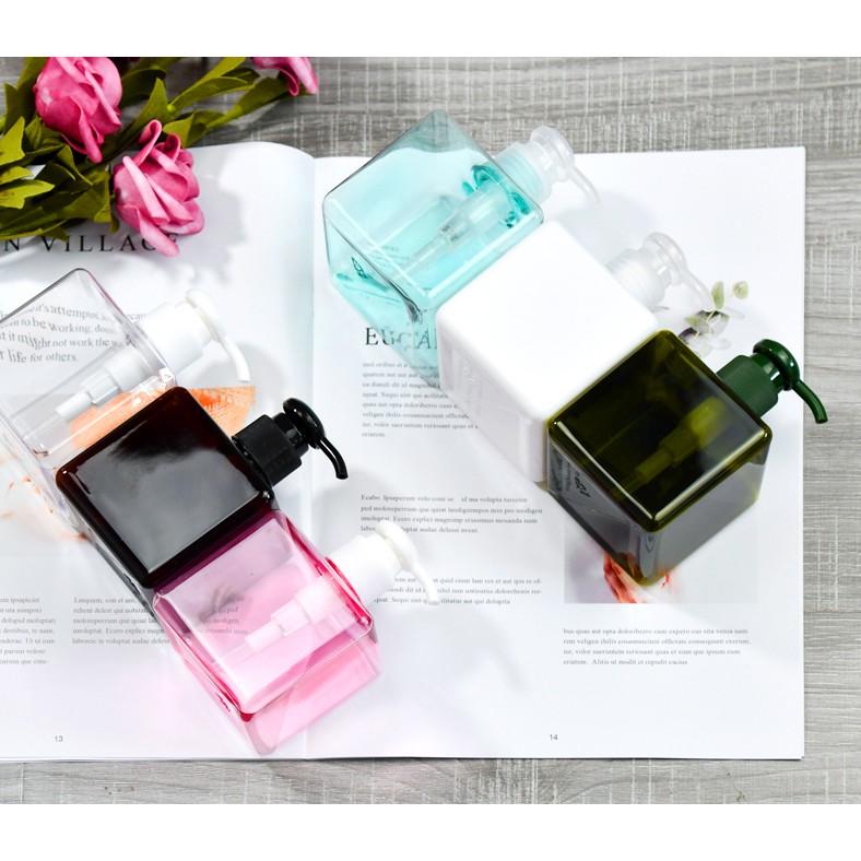 Bình chiết mỹ phẩm dạng vòi nhấn dùng chiết mỹ phẩm, dầu gội, sữa tắm