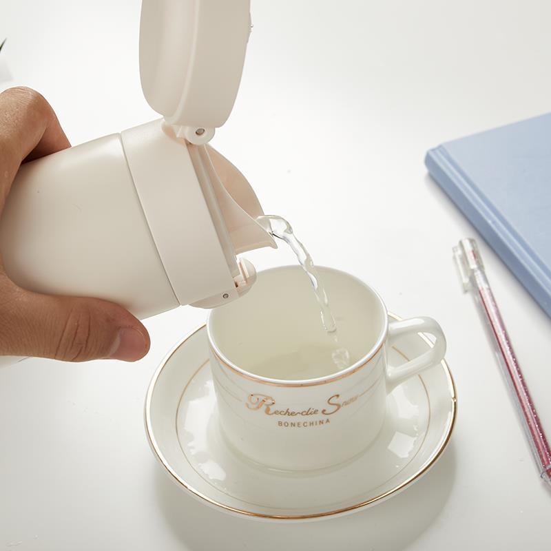 Portable Thermos Bottle 304 Stainless Steel Food Grade Insulation Vacuum Flask Leak-proof Anti Slip Cup For Children Girl School