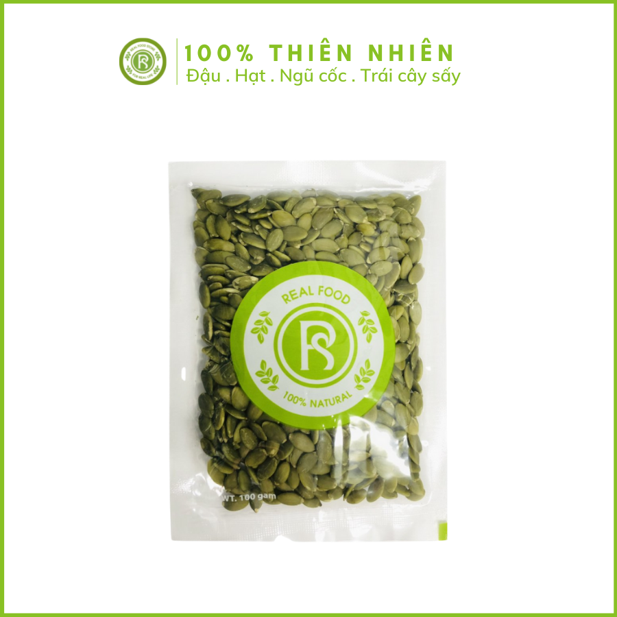 100G Hạt Bí Xanh Tươi Thương Hiệu Real Food
