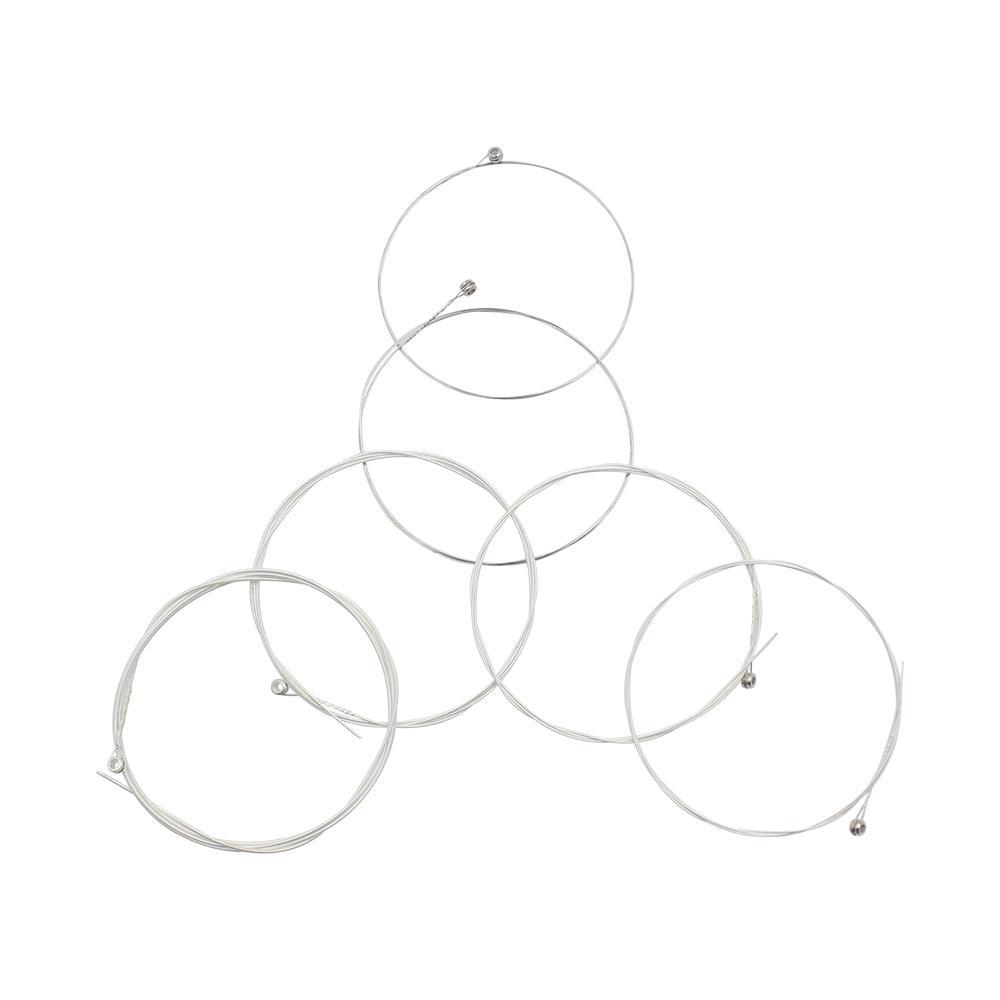 Portable 6 Pieces Acoustic Guitar Strings Set Musical Instrument Accessory