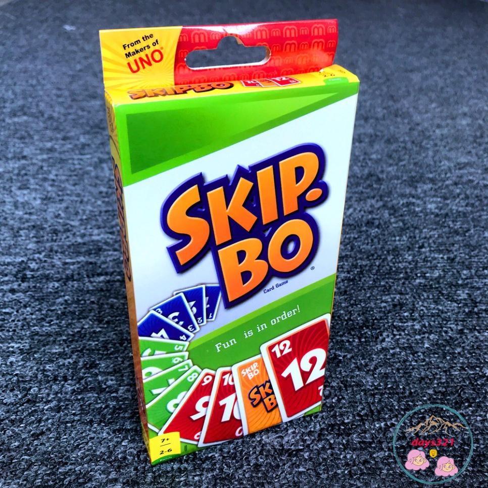 Bộ 162 thẻ bài chơi trò Board Game UNO SKIP BO bản tăng cấp UNO