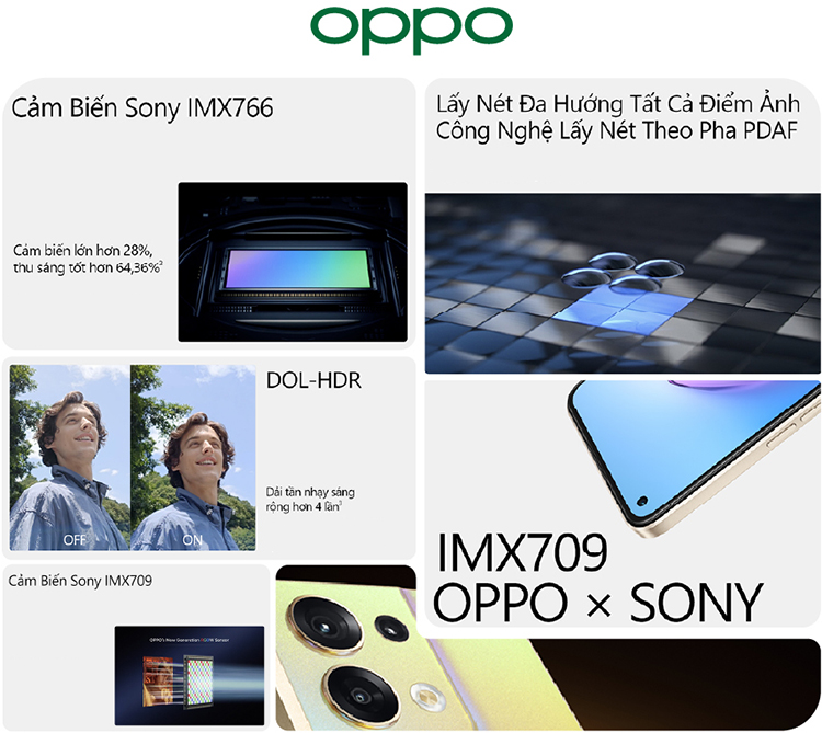Điện Thoại Oppo Reno8 5G - Hàng Chính Hãng