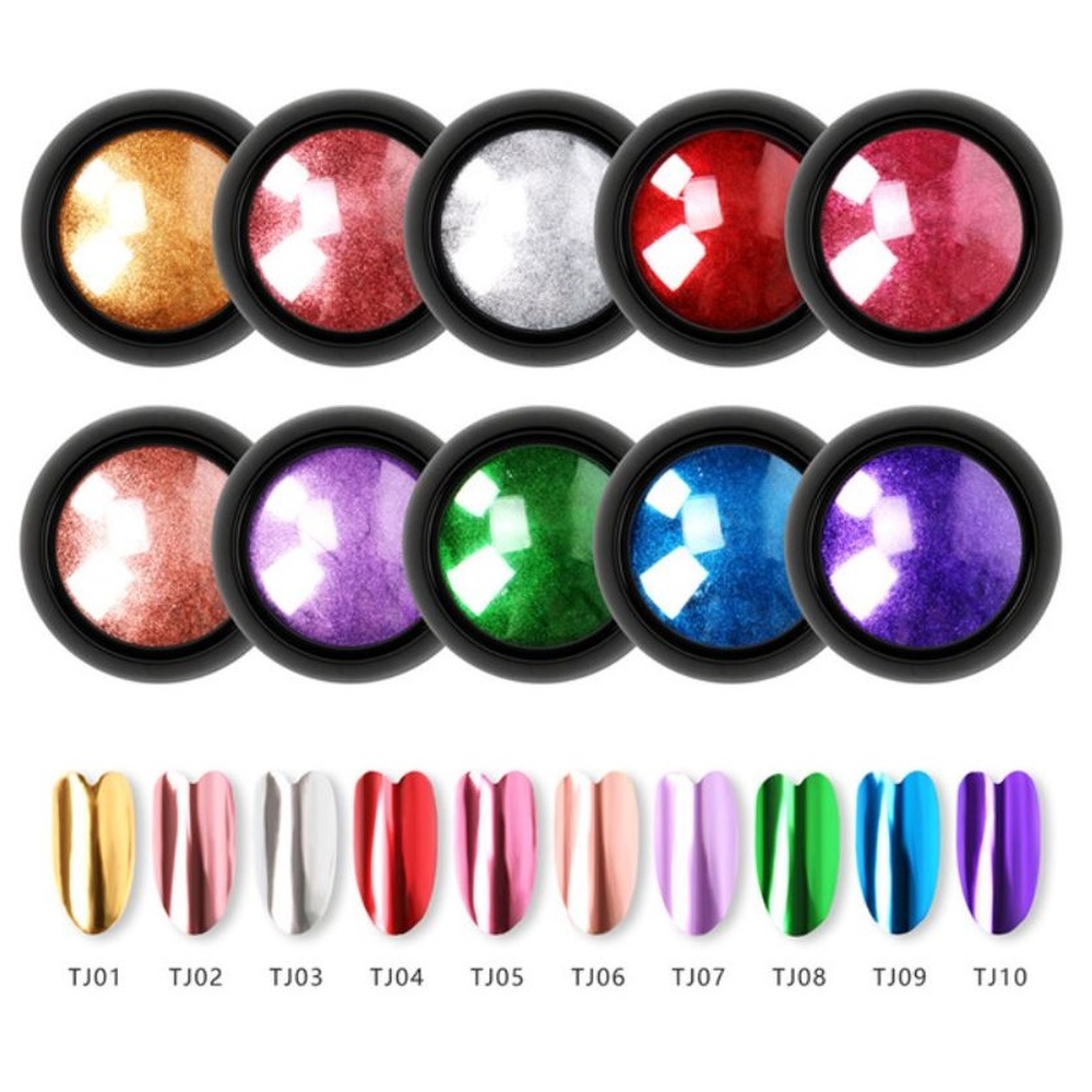 Bột Tráng Gương Mạ Titan Siêu Bóng, Trang Trí Móng Phong Cách Thời Trang, Nổi Bật, Dễ Sử Dụng Sáng Tạo Theo Ý Tưởng Nghệ Thuật Làm Nail