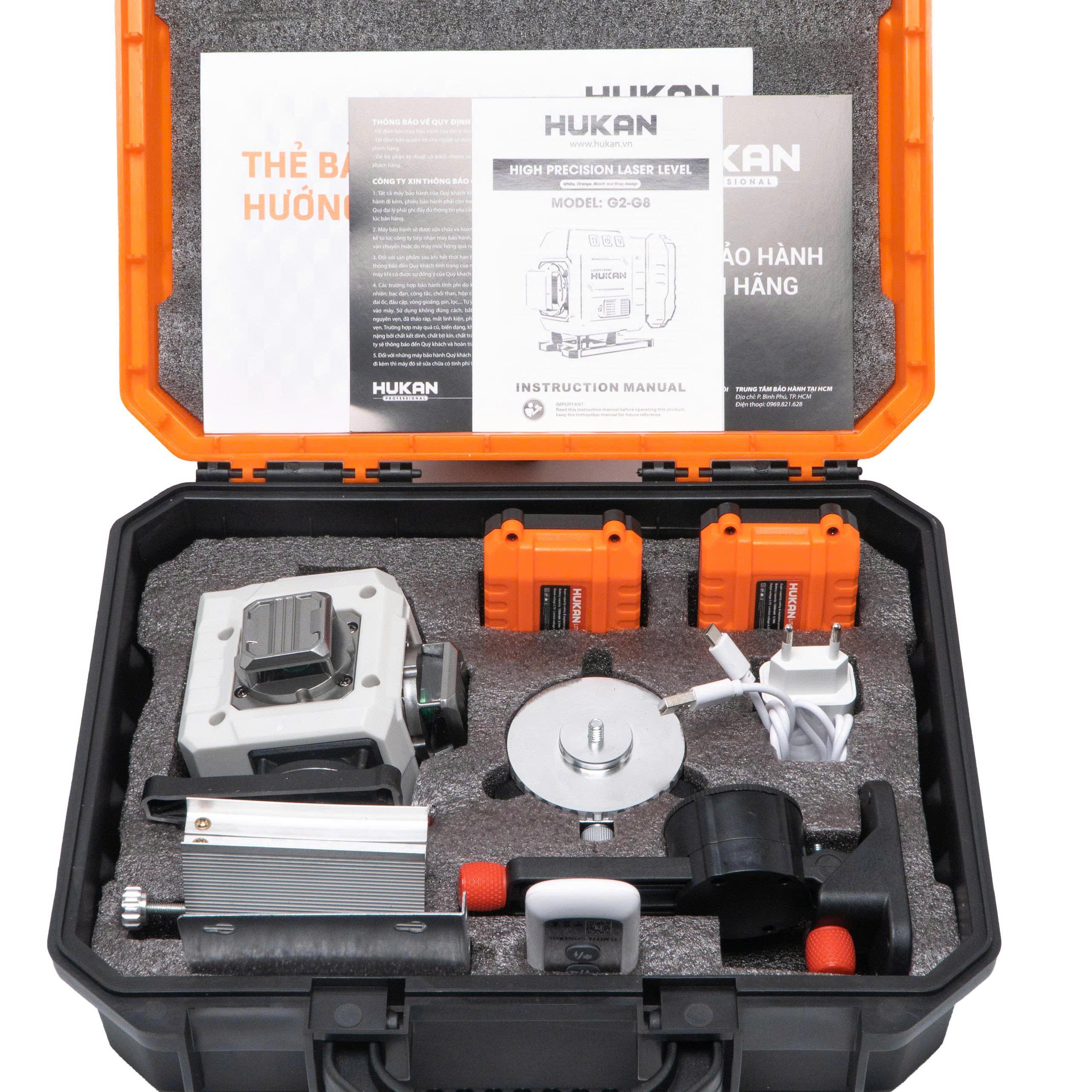 MÁY CÂN BẰNG LASER 2MM G2-G8 HUKAN -HÀNG CHÍNH HÃNG