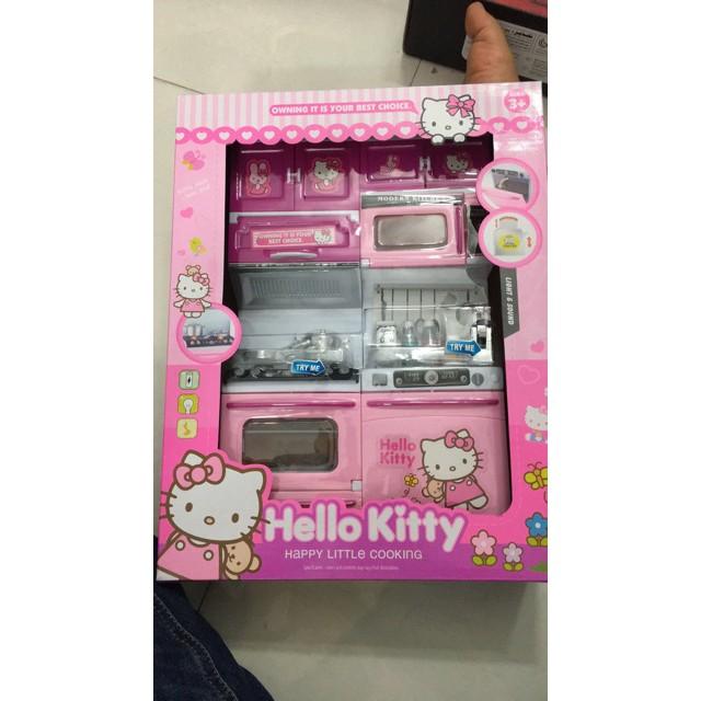 - Bộ nhà bếp Hello Kitty có đèn, nhạc