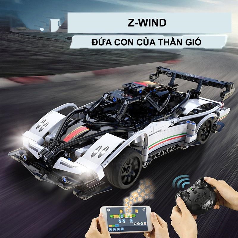 (chạy pin sạc) Đồ Chơi Lắp Ráp LEGO Siêu Xe Điều Khiển Từ Xa C51054 Điều Khiển RC (2 Chế Độ) Với 457 pcs