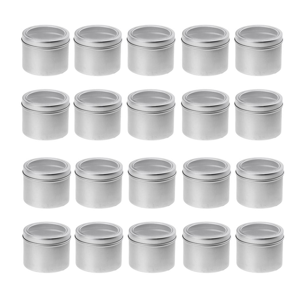 20 chiếc 100 ml Rỗng Nhôm Đựng Mỹ Phẩm Nồi Bình Tín Hộp Đựng có Nắp Vặn