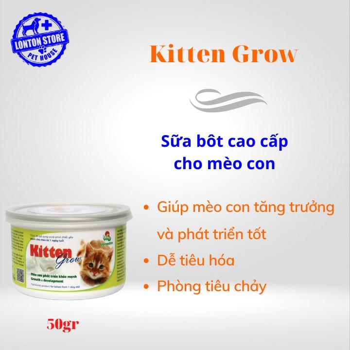 Sữa Cho Mèo Con Kitten Grow, 50g (Cao Cấp) - Lonton Store &amp; Vemedim