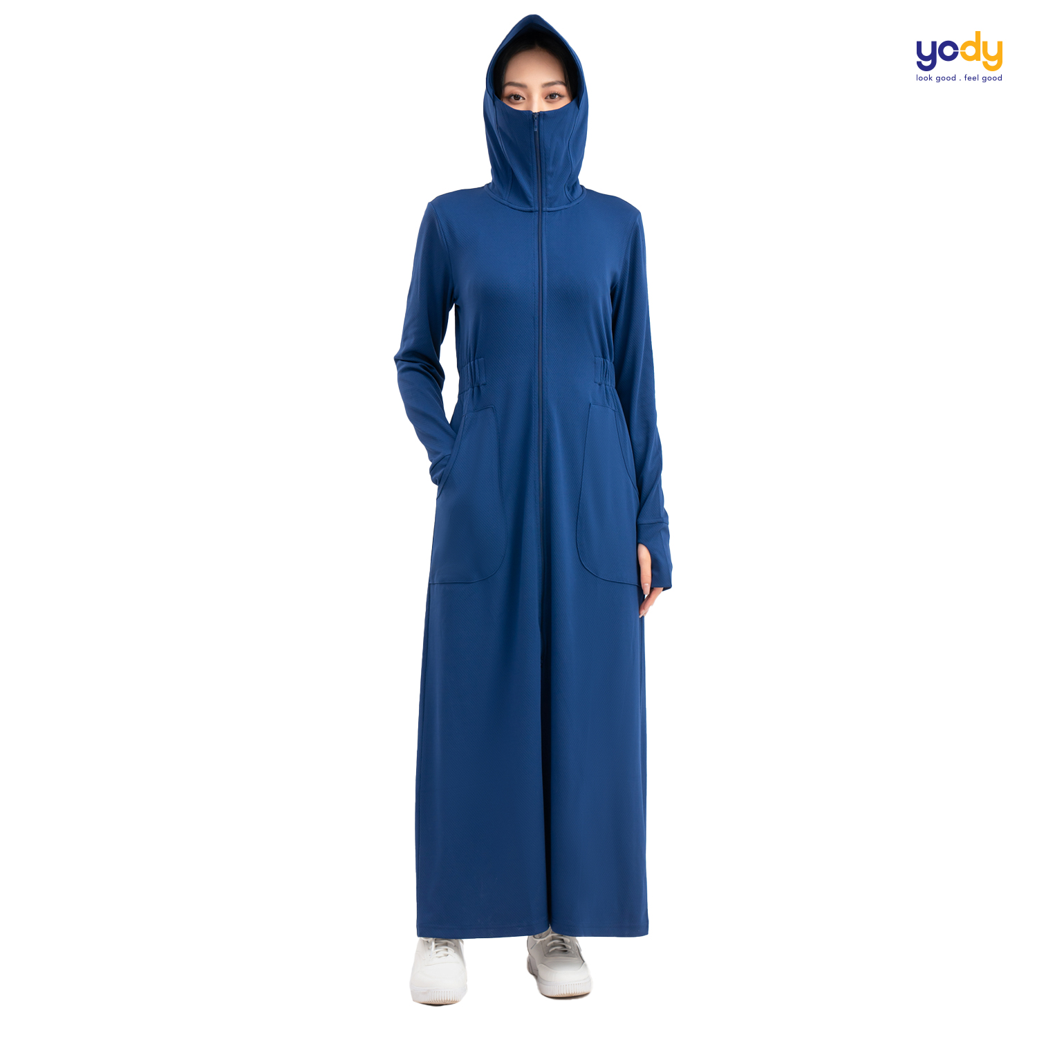 Áo chống nắng dài nữ YODY dáng dài che kín, chống nắng, cản tia UV ACN6002