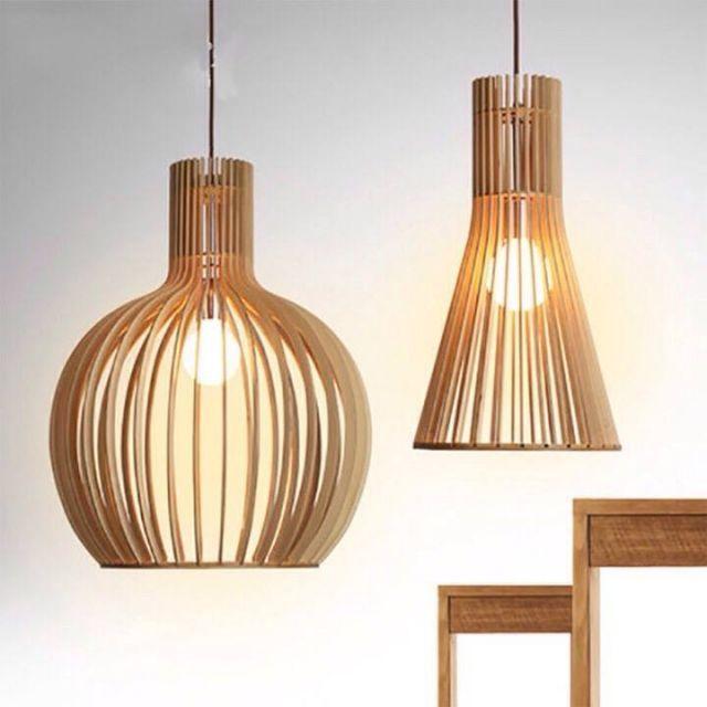 Đèn gỗ thả trần giá rẻ