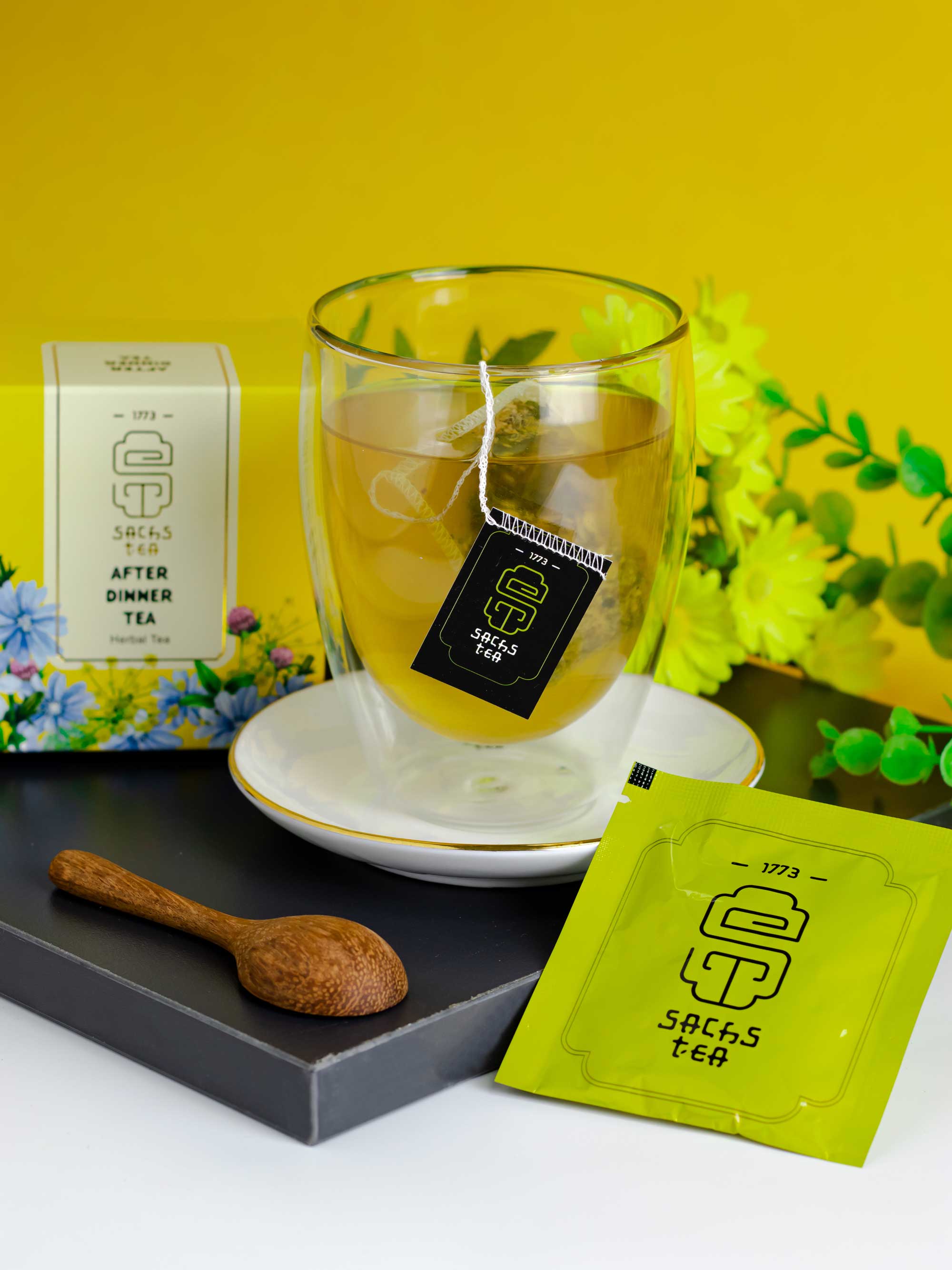 Trà thảo mộc AFTER DINNER SACHS TEA 1773 giúp nhuận tràng, tiêu hóa tốt hộp 20 gói