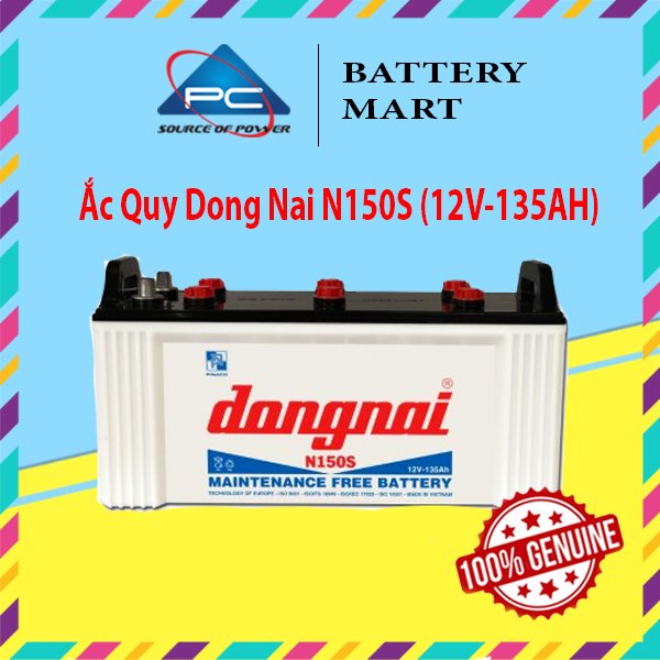 Bình Ắc Quy 12V-135AH, Ắc Quy Dong Nai N150S