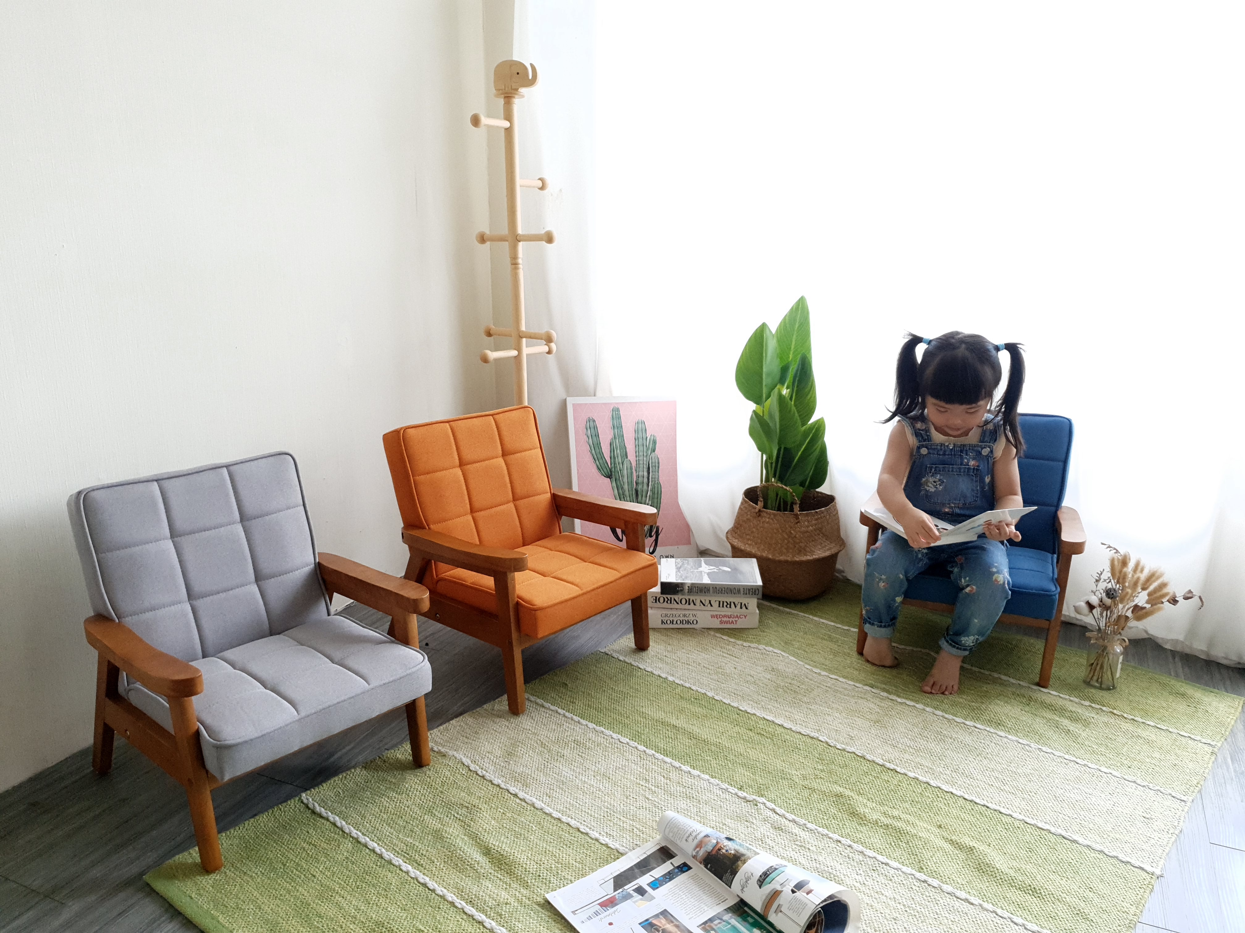 Sofa tay gỗ trẻ em 8011