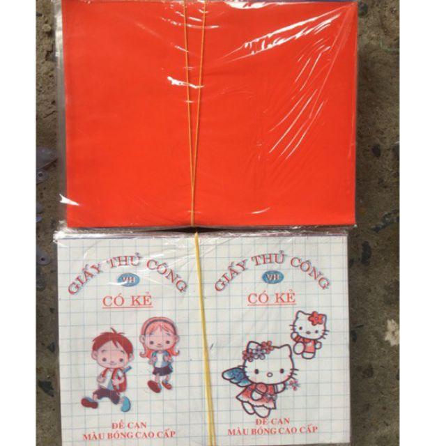 Giấy thủ công 5 màu có keo dán