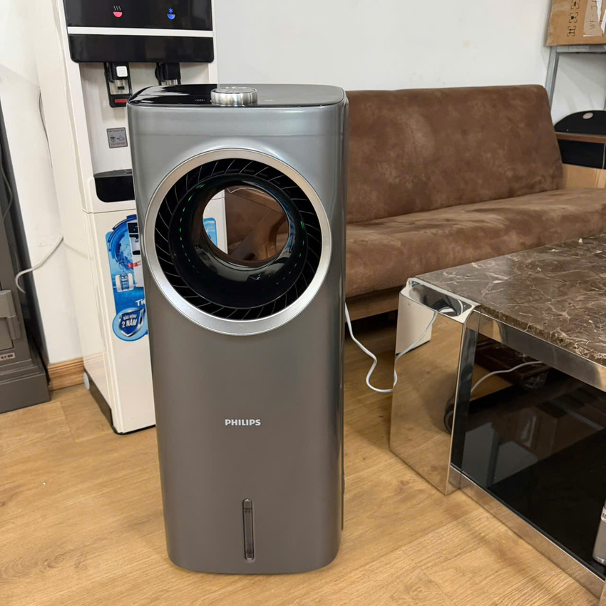 Quạt không cánh phun sương tạo ẩm kiêm lọc không khí ion âm và khử khuẩn UV thương hiệu Hà Lan Philips ACR4246X Serial 4000 - Hàng nhập khẩu