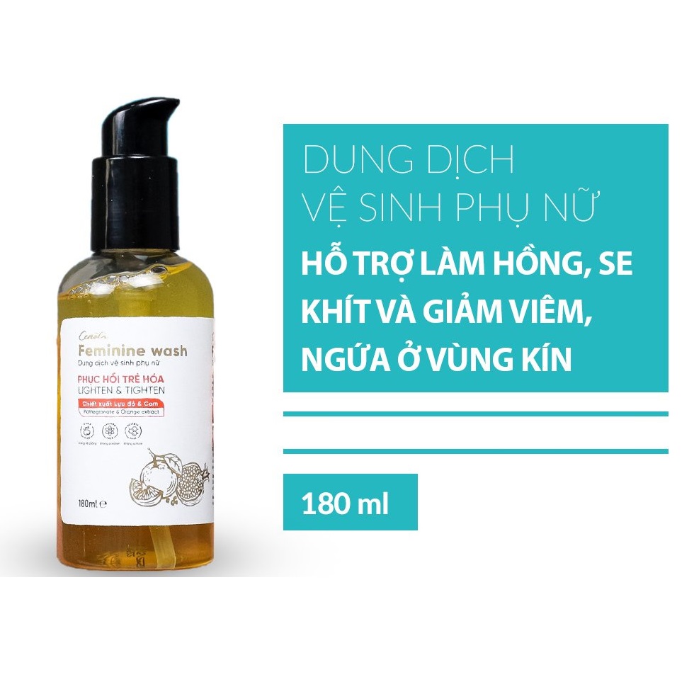 Dung dịch vệ sinh phụ nữ Cenota - Làm sạch dịu nhẹ - Làm hồng Trẻ hóa cô bé