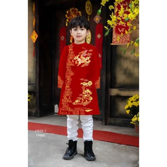 Áo dài cách tân tỳ hưu hóa rồng