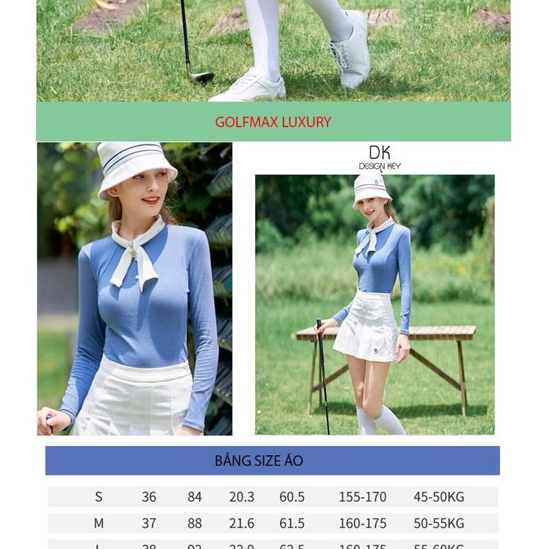 Fullset nữ chơi golf Thiết kế Hàn Quốc - Chất liệu polyester kết hợp spandex cao cấp DK213-68-69