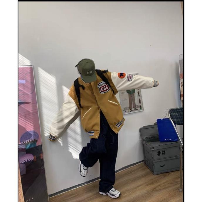 Áo Khoác Bomber Nam Nữ Moze 666 Vải Nỉ PE Cao Cấp Phối Nút Bấm Phong Cách Học Sinh Cá Tính Hot Trend Mới