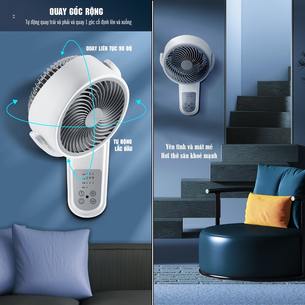 Quạt tuần hoàn lưu thông không khí Sothing JIASHI kèm điều khiển từ xa KYT-250- Hàng chính hãng