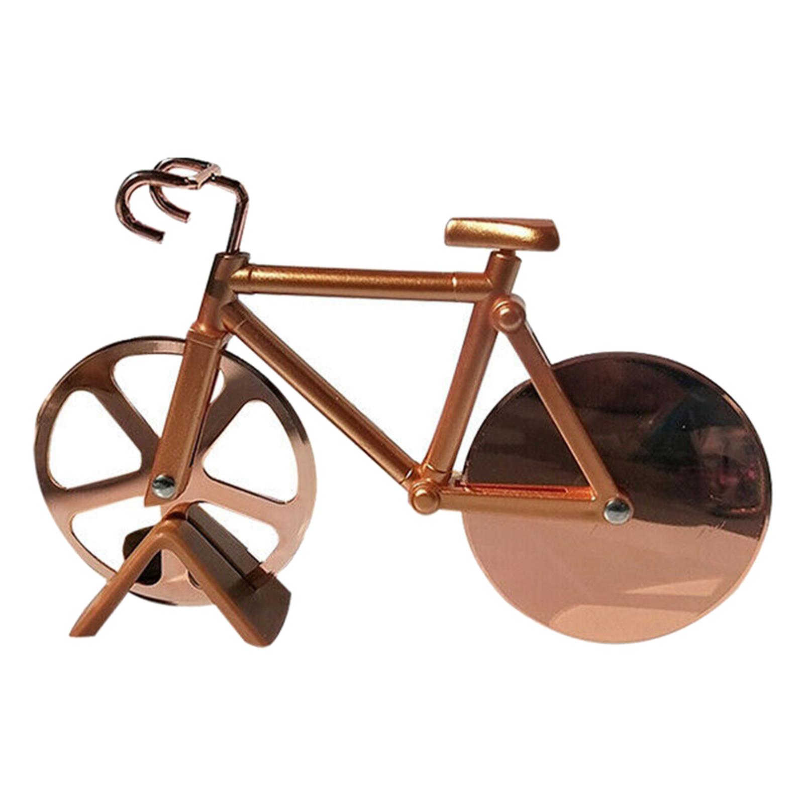 Creative Bicycle Pizza Cutter Stainless Steel Non-Stick Cutting Wheels for Pizza Lovers