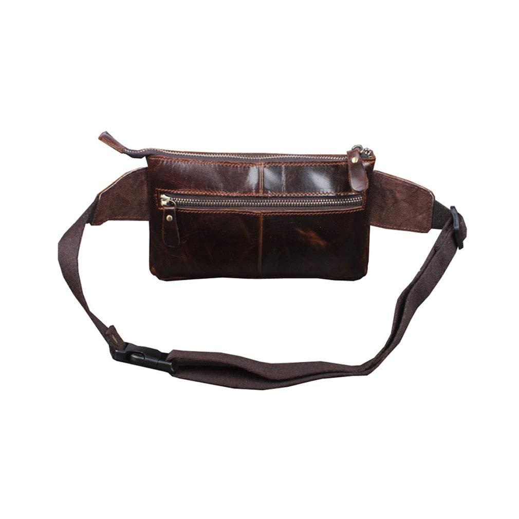 Túi đeo thắt lưng bằng da Fanny Pack dành cho nam, nữ, đi bộ đường dài, chạy bộ, eo hông