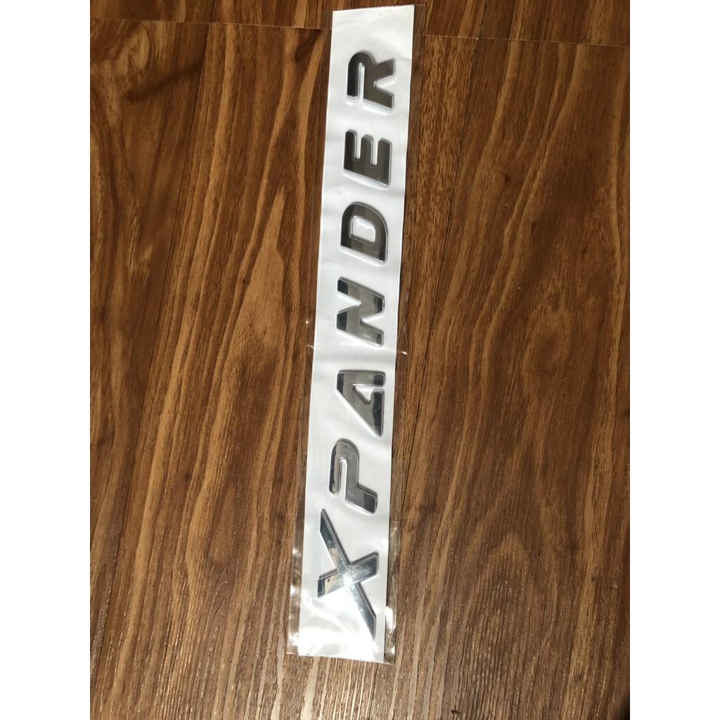 Bộ tem dán chữ nổi Xpander mạ crom cao cấp