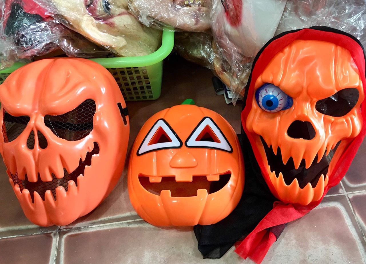 Mặt nạ bí ngô hóa trang halloween mẫu ngẫu nhiên 