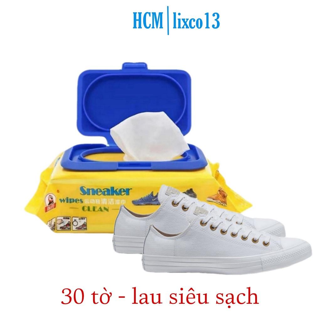 Hộp 30 Tờ Khăn Giấy Lau Giày Sneaker Siêu Sạch