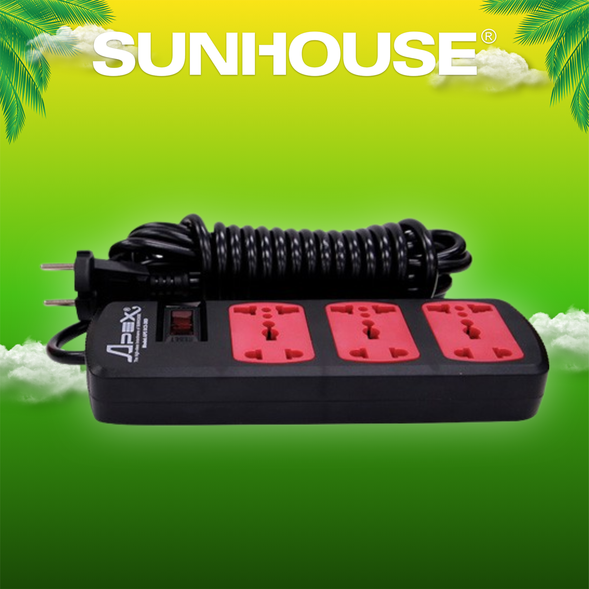 Ổ cắm điện SUNHOUSE APE-OC5-3RD