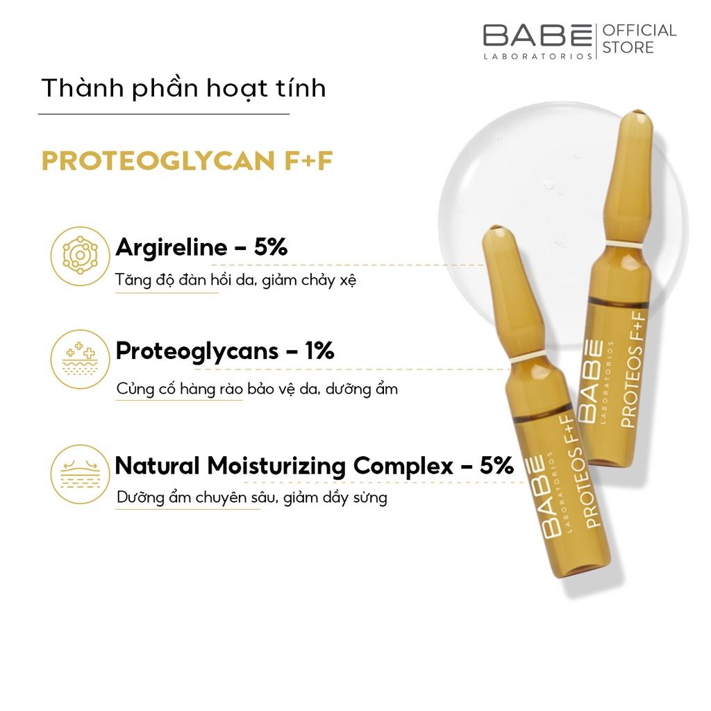 Huyết thanh bổ sung collagen & hyaluronic trẻ hóa da tức thì Babe Ampoules Proteoglycan F+F 10 *2ml (10 ống)